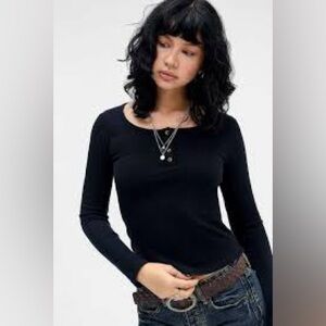 Urban Outfitters Black Long Sleeve Tee